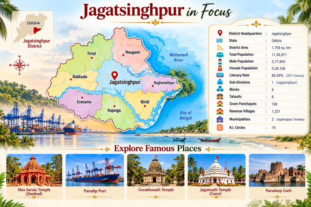 jagatsinghpur in focus infographic