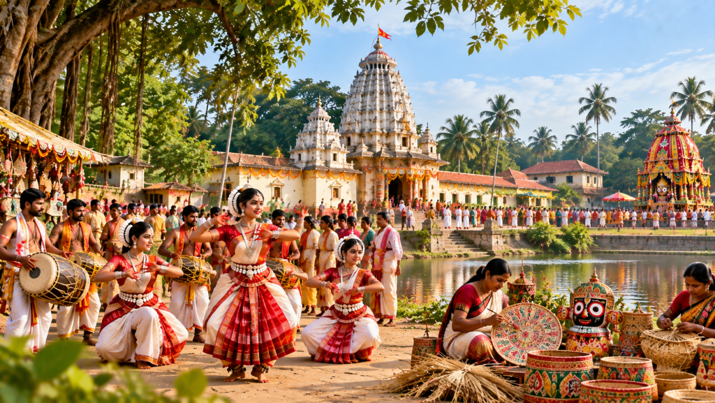 odia heritage festival by the temple